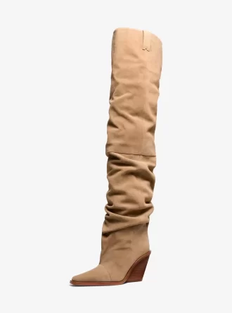 zamszowe buty za kolano noemie 2 330x444 - Zamszowe buty za kolano Noemie