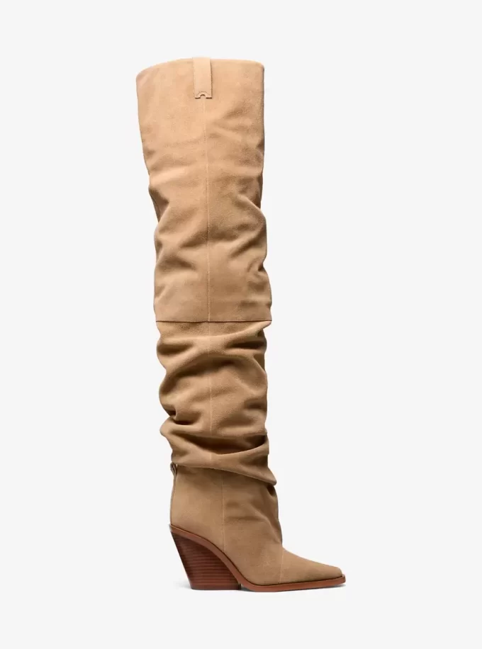 Zamszowe buty za kolano Noemie Zamszowe buty za kolano Noemie