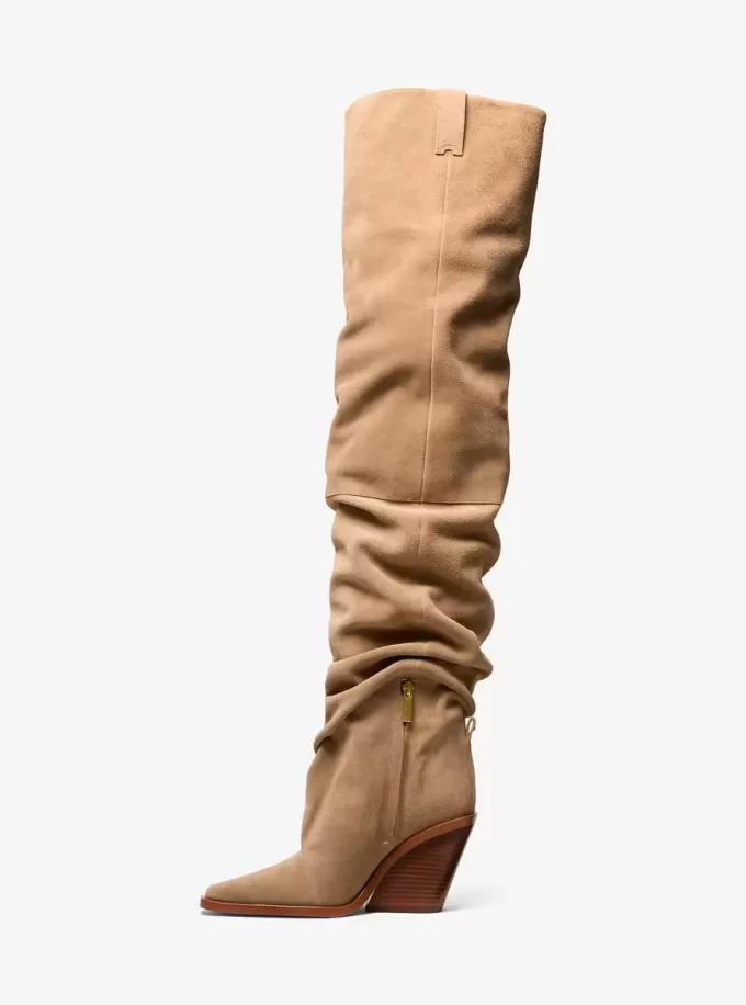 Zamszowe buty za kolano Noemie Zamszowe buty za kolano Noemie