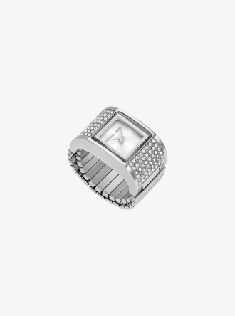 Zegarek Darrington Pavé Silver-Tone Ring