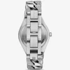 Zegarek Lennox Pavé w kolorze srebrnym Curb-Link