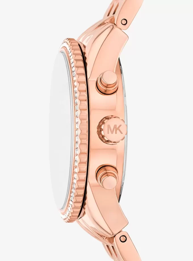Zegarek Mini Bryant Pavé w kolorze różowego złota Zegarek Mini Bryant Pavé w kolorze różowego złota
