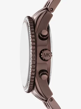 Zegarek Mini Bryant Pavé w odcieniu brązu