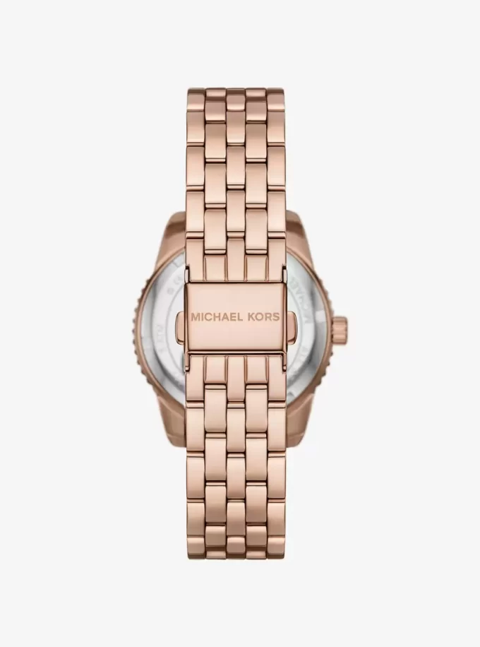 Zegarek Mini Bryant Pavé z logo w kolorze różowego złota Zegarek Mini Bryant Pavé z logo w kolorze różowego złota