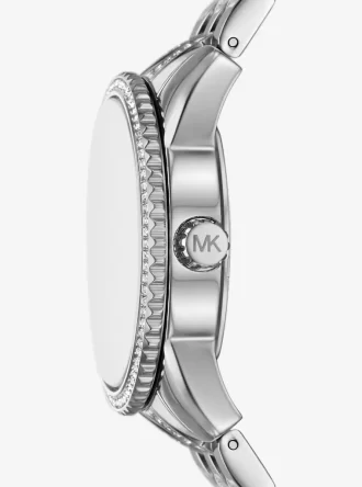 Zegarek Mini Bryant Pavé z logo w kolorze srebrnym