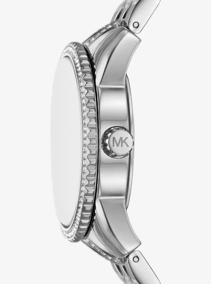 Zegarek Mini Bryant Pavé z logo w kolorze srebrnym Zegarek Mini Bryant Pavé z logo w kolorze srebrnym