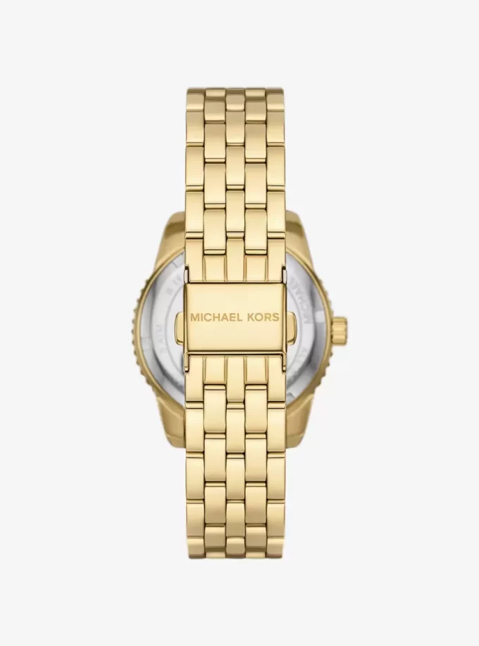 Zegarek Mini Bryant Pavé z logo w kolorze złotym Zegarek Mini Bryant Pavé z logo w kolorze złotym