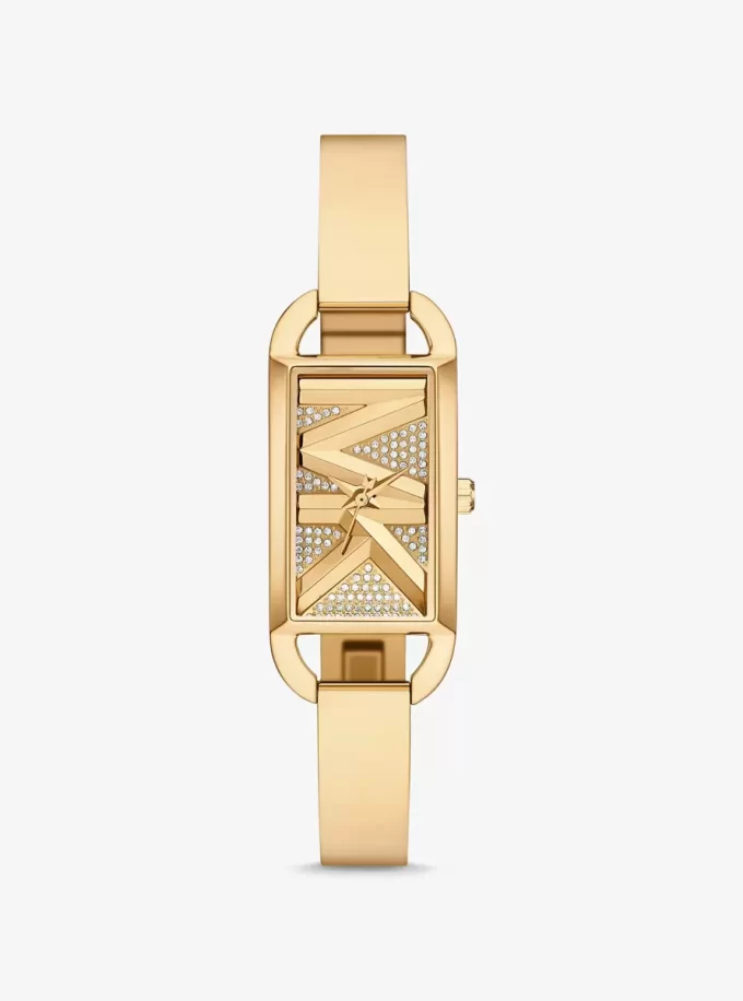 Zegarek Mini Empire Pavé w kolorze złotym z bransoletą
