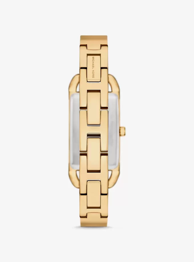 Zegarek Mini Empire Pavé w kolorze złotym z bransoletą