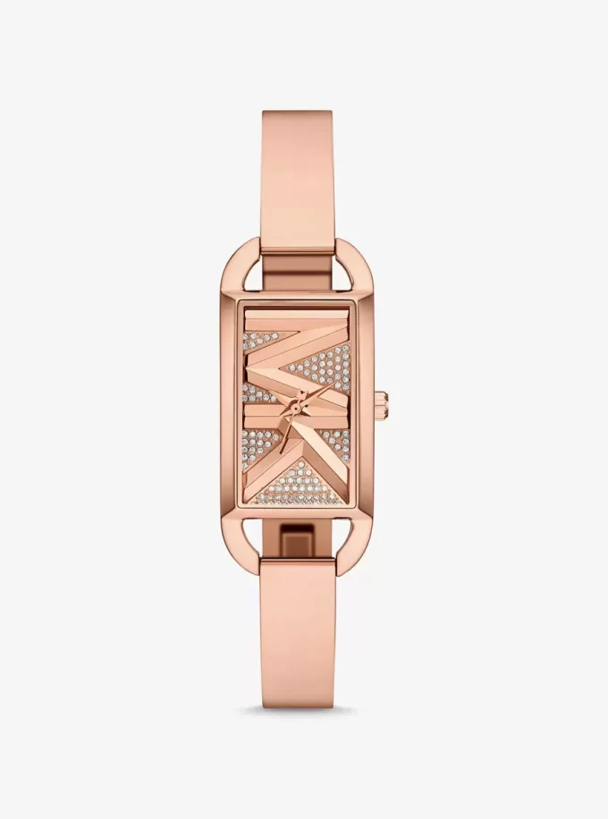 Zegarek Mini Empire Pavé z bransoletą w kolorze różowego złota Zegarek Mini Empire Pavé z bransoletą w kolorze różowego złota
