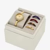 Zegarek Mini Izzy Pavé w kolorze złotym z wymiennym pierścieniem Zegarek Mini Izzy Pavé w kolorze złotym z wymiennym pierścieniem