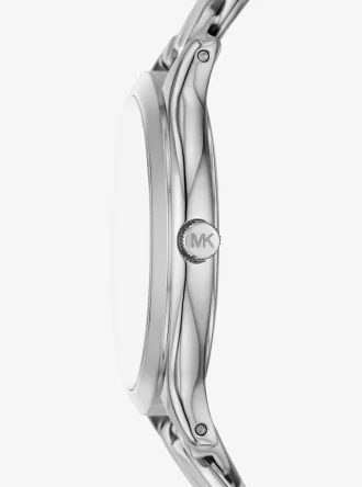 Zegarek Slim Runway w kolorze srebrnym Curb-Link