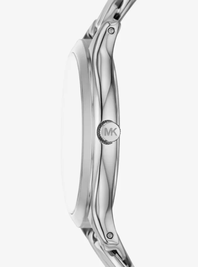 Zegarek Slim Runway w kolorze srebrnym Curb-Link Zegarek Slim Runway w kolorze srebrnym Curb-Link