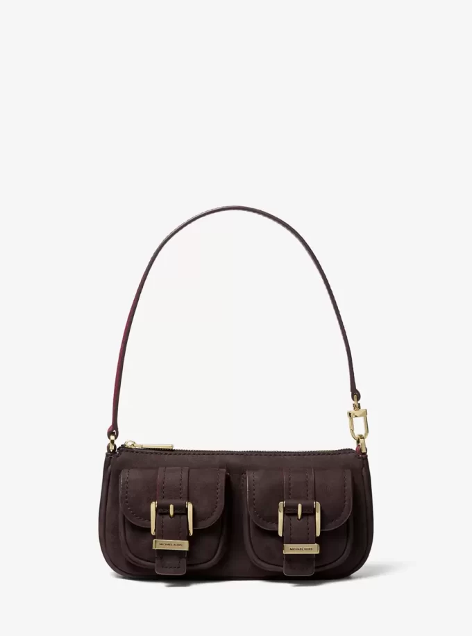 Zoe Small Suede Convertible Pochette Zoe Small Suede Convertible Pochette