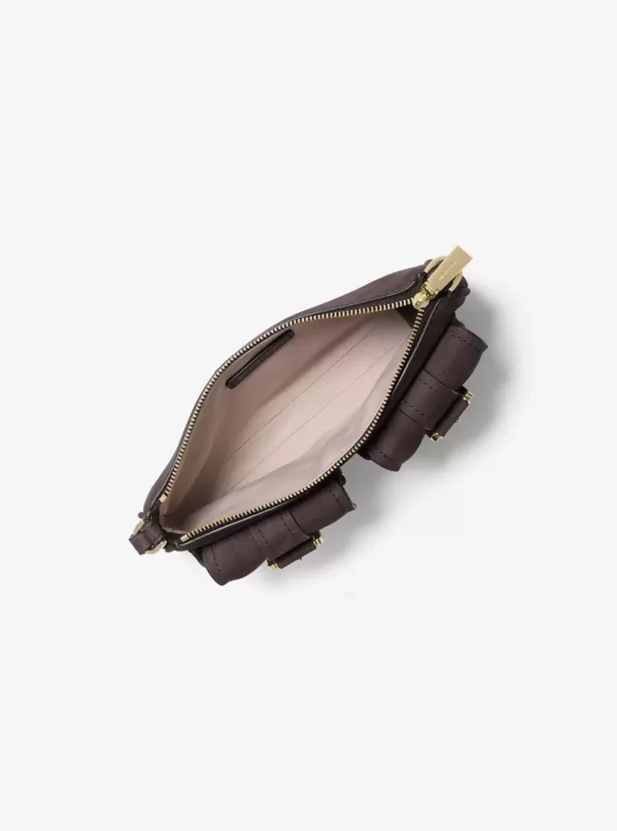 Zoe Small Suede Convertible Pochette Zoe Small Suede Convertible Pochette